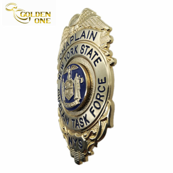 Hot Sale Custom Made Gold Metal Soft Enamel Security Badges