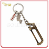 Knife Saw Antique Brass Plated Key Chain
