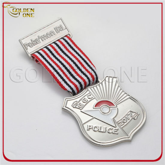 Custom 3D Zinc Alloy Metal Military War Army Sport Award Antique Plating Medal with Ribbon for Souvenir Gift