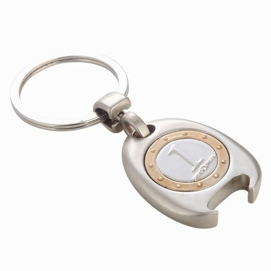 Personalized Pirate Metal Trolley Coin Holder Key Chain
