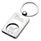 Personalized Nickel Plated Metal Trolley Coin Key Holder