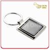 Square Shape Blank Metal Spinning Keychain