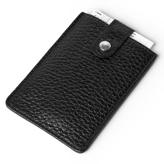 Customized Engrave Logo Leather Business Card Holder