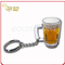 Factory Supply Beer Shape Soft PVC Key Chain