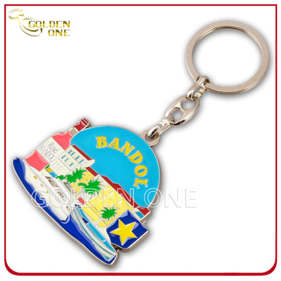 Customized Printed Gold Plating Movie Clapperboard Metal Keychain