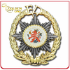 Customized Stamped Antique Brass Soft Enamel Metal Badge
