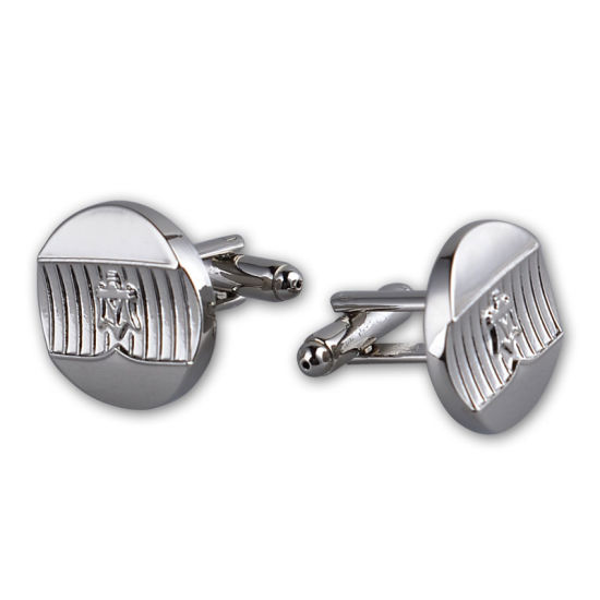 Personalized Design Metal Embossed gold cufflinks