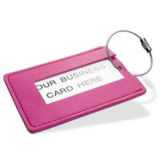 Custom Promotion Gift Genuine Leather Luggage Tag