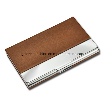 Creative Design High Quality Leather Credit Card Case