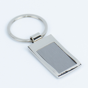 Versatile Blank Metal Keychain with Interchangeable Flat Ring or 4-Section Chain, Suitable for Printing and Laser Customization, Great for Retail and Promotion