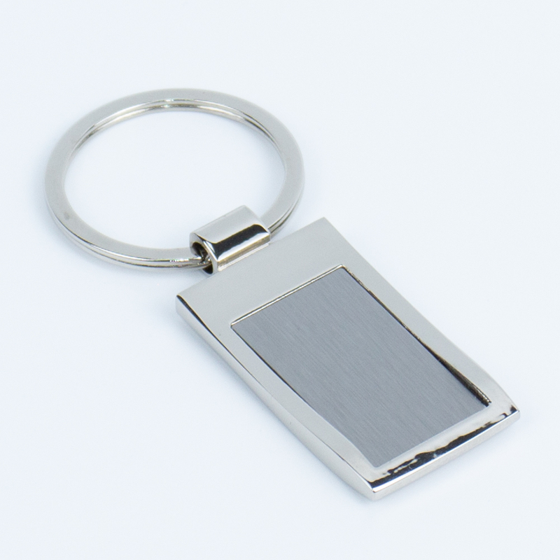 Versatile Blank Metal Keychain with Interchangeable Flat Ring or 4-Section Chain, Suitable for Printing and Laser Customization, Great for Retail and Promotion