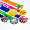Customized Zinc Alloy Sports Medal with Engraved Logo for Events Awards