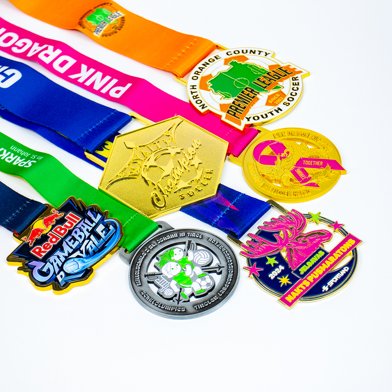 Customized Zinc Alloy Sports Medal with Engraved Logo for Events Awards