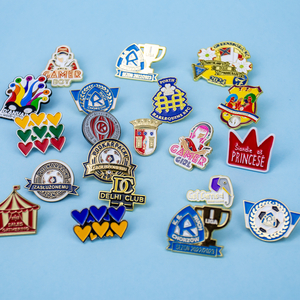 Professional Customised Zinc Alloy Badge All Metal Lapel Pins Brooches Silk Screen Printing Enamelling Custom Metal Maker