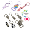 blank sublimation beer  metal keychain zinc alloy birthday gifts beer can bottle opener keyring  for women