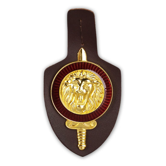Custom Military Emblem Leather Badge Holder cheap Lapel Pins