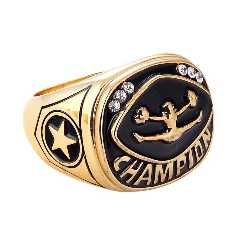Promotion Gift Custom Creative Jewelry Super Bowl Sport Team Cheering Friendship Championship Metal Champion Ring
