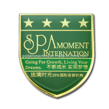 Gold Plating Color Enamel Metal Badge