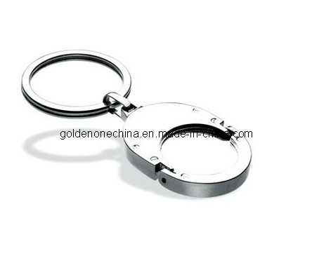 Promotion Multifunction Metal Keychain with PU Leather