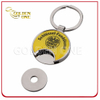 Custom Printed Shopping Cart Metal Trolley Coin Holder Key Chain