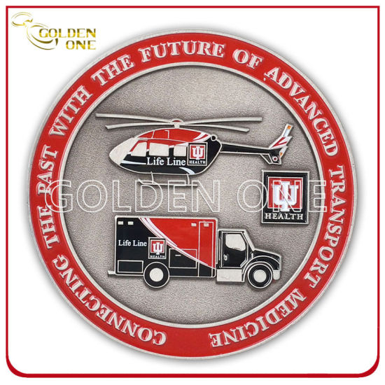 Personalized Antique Nickel Plated Corporate Metal Coin
