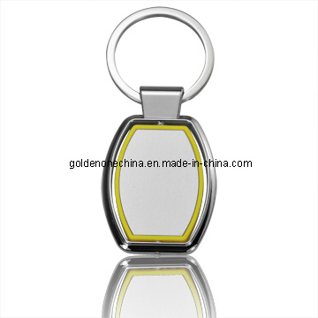 Promotion Custom House Shape Spinning Metal Keychain