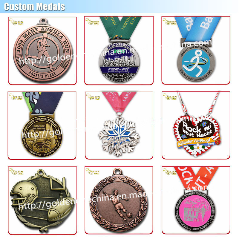 Custom Antique Silver Fun Riding Compition Sport Medal