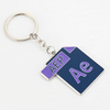 mom sublimation keychain blanks sublimation cut out fashion color keyrings for mother's day gifts