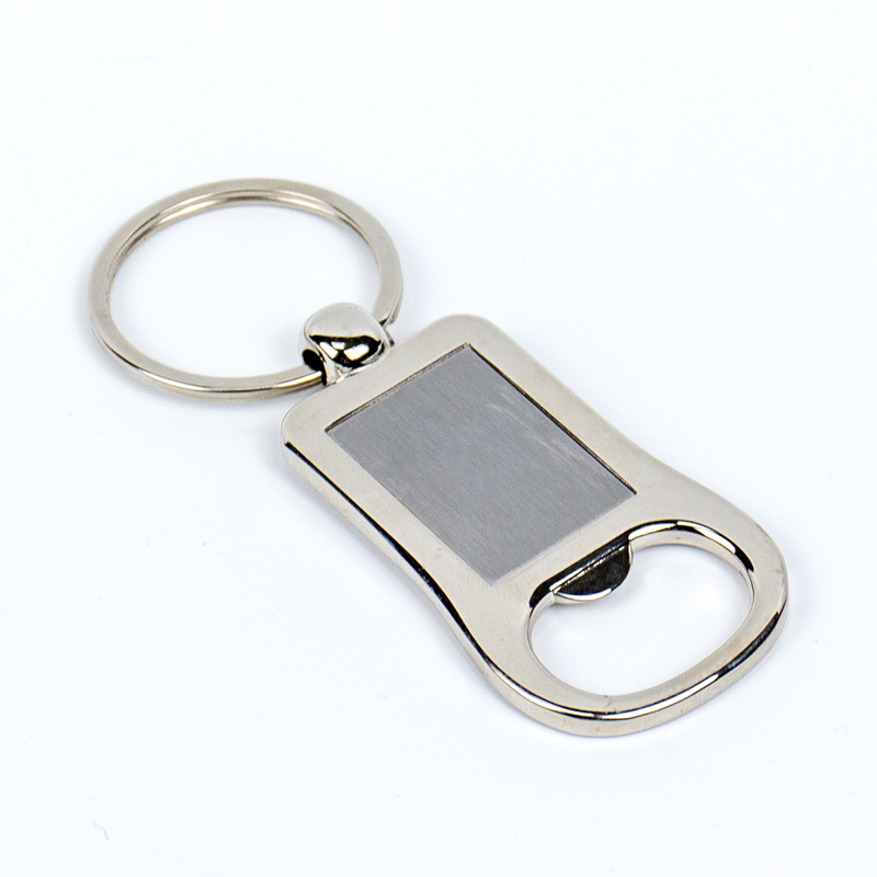 Customizable Logo Zinc Alloy Blank Matte Bottle Opener Keychain, Complete with Multiple Accessories And OPP Pouch, Suitable for Retail And Souvenirs