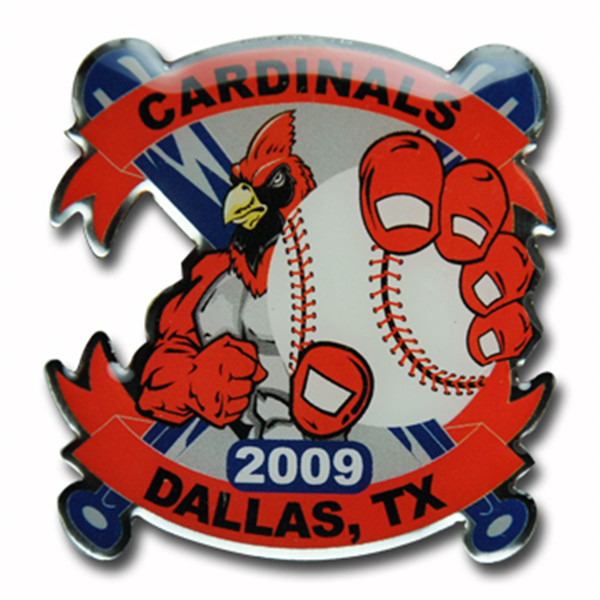 3D Epoxy Sticker Baseball League Custom Pin with Domed Resin Surface and Butterfly Clutch for Affordable Team Merchandise