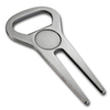 Blank for Custom Logo Zinc Alloy Divot Tool, Golf Divot Fixer Pitch Fork for Promotion Gifts and Golf Events in OPP Bag with Paper Card