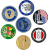 Dual-Themed Memorial & Team Pride UA93 Rams First Challenge Coin with Antique Silver Plating and Recessed Color Fill, Heritage Tribute Commemorative for Memorial Fundraisers and Sports Heritage Events