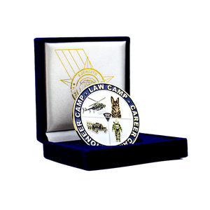 Professional Legal Training Law Camp Garee Challenge Coin with Satin Polished Border and High-Definition Digital Printing, Specialized Course Commemorative for Legal Education Workshops and Camp Gradu