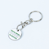 Metal Promotion Custom EURO GERMAN UK POUND Removable Personalized Metal Shopping Coin Trolley Cart Token Keychain
