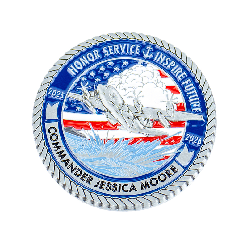 Premium Zinc Alloy 3D Engraved Corporate Logo Souvenir Gift Custom Challenge Coin