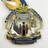 High Quality Medal Ribbon Souvenir Gift Modern Metal Logo Custom Medallions Zinc Alloy Karate Medals