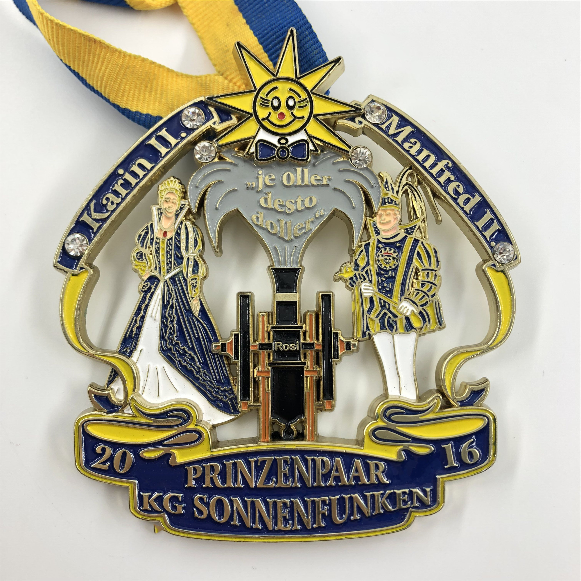 High Quality Medal Ribbon Souvenir Gift Modern Metal Logo Custom Medallions Zinc Alloy Karate Medals