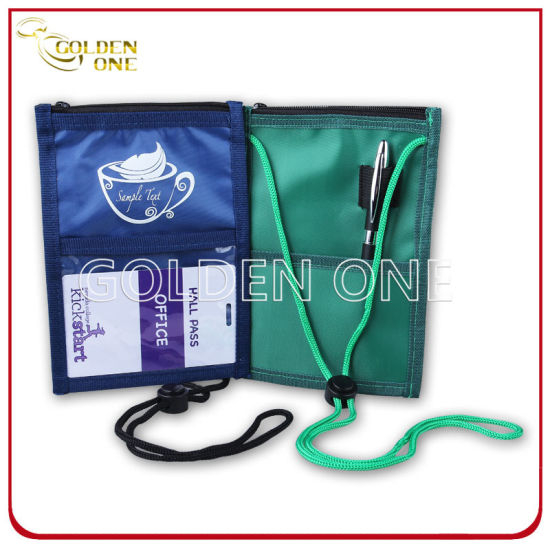 Hot Selling Superior Polyester Badge Holder with Lanyard