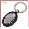 Fashion Style Wooden Key Chain with Oval Shape Metal