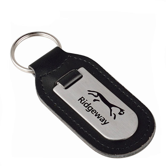 Deluxe Genuine Leather Keychain with 2 Rings
