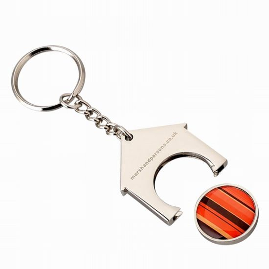 Personalized Pirate Metal Trolley Coin Holder Key Chain