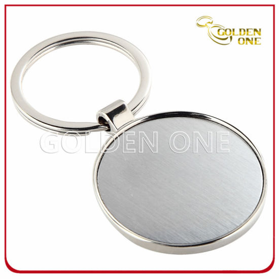 Promotion Cheap Round Shape Blank Metal Keyring