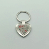 Custom Full Color Printed Epoxy Coated Heart Shape Metal Keychain