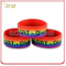 Blazing with Colour Silk Screen Printed Rubber Wristband