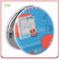 Customized Printed Round Shape Double Sided Leather Makeup Mirror