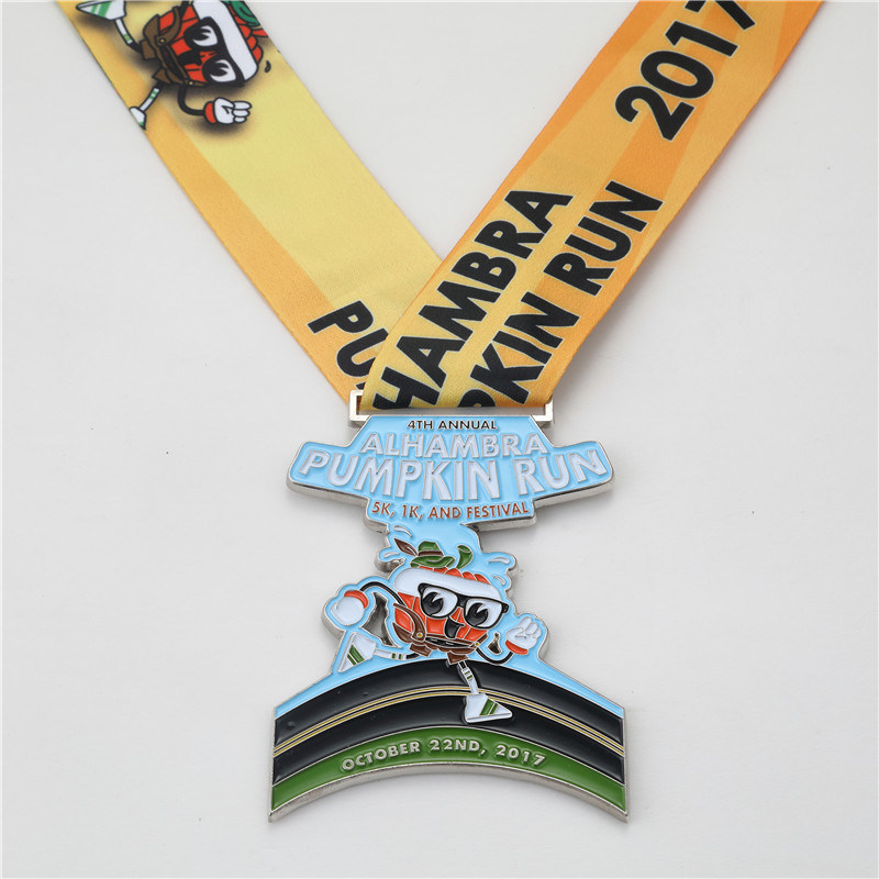 Custom Fancy Design Soft Enamel Runing Sport Medallion