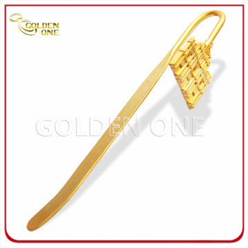 High Quality Embossed Gold Plating Metal Book Mark