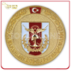 Custom Gold Plated & Sandblasted Finish Military Army Coin