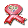 Customized Soft Enamel Double Flag Pin Badge