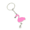 Custom Animal Cartoon-Painted Metal Keyring with Four-Section Chain and Round Ring Ideal for Event Giveaways and Zoo Souvenirs